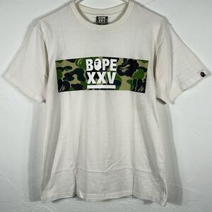 🔥 Vintage Y2K BAPE XXV A Bathing APE 25th anniversary Tee Streetwear Sz M - GUC